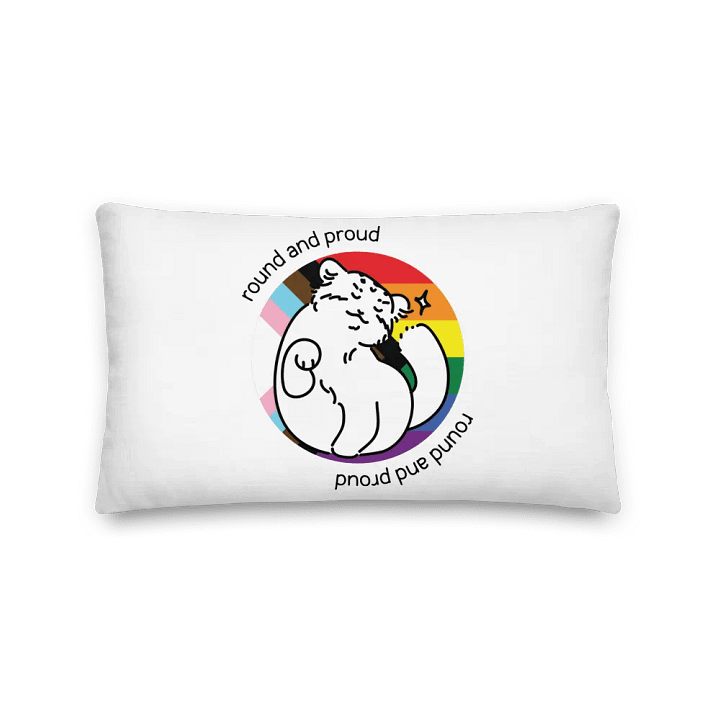 Round and Proud Manul Pride Version - Pillow product image (2)