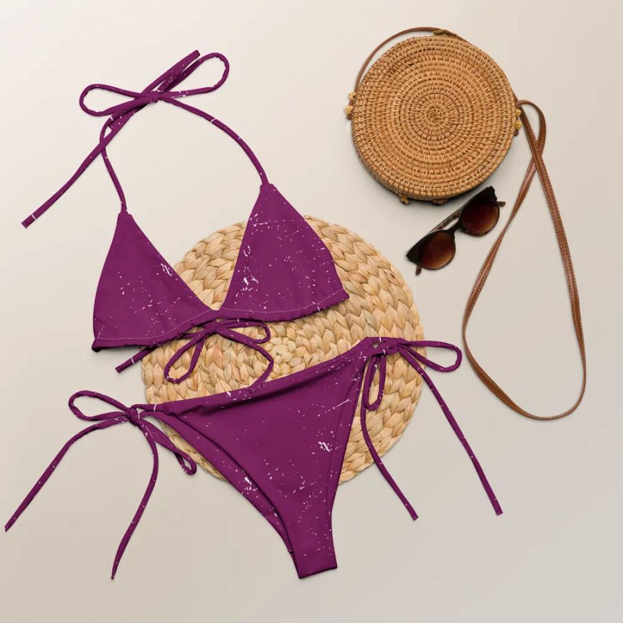 All-Over Print String Bikini - Purple Pink product image (8)
