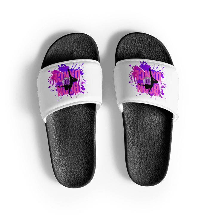 Born to Dance Her Silhouette Men's Slides product image (1)