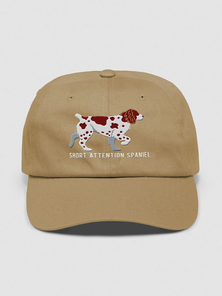 Short Attention Spaniel Classic Dad Hat(Embroidered) of a Brittany Spaniel(Liver) product image (9)