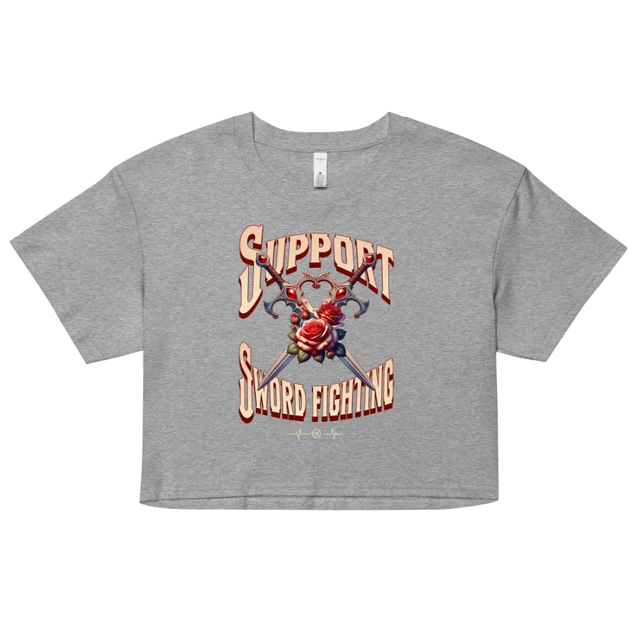Support Sword Fighting Crop T-Shirt product image (6)