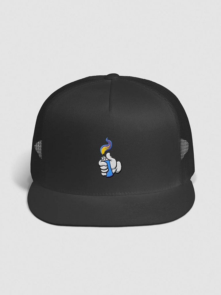BLUE FLAME TRUCKER HAT product image (1)