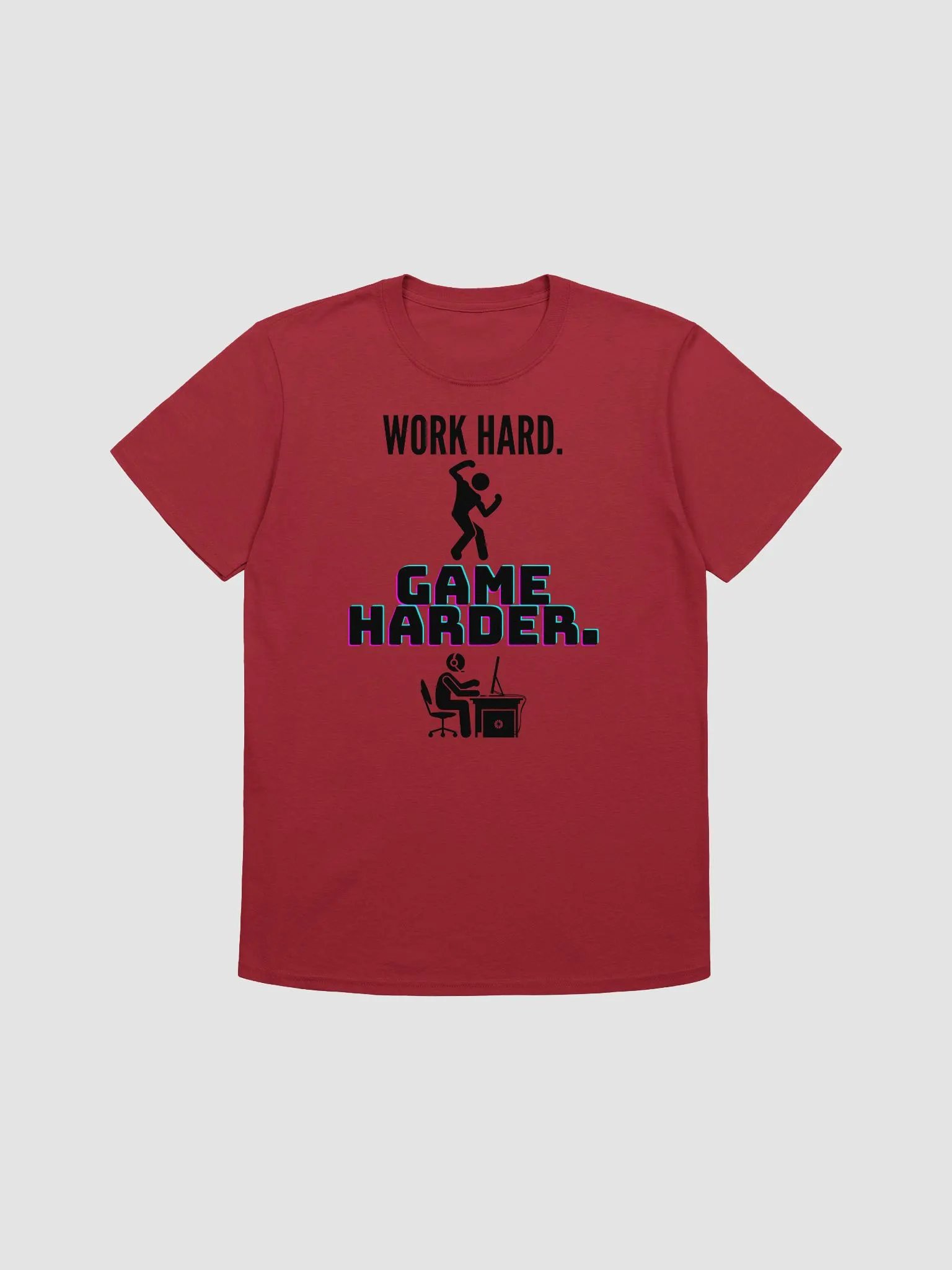 Work Hard. Game Harder. T-Shirt (blk) product image (1)
