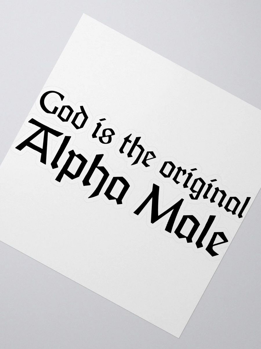 Alpha Male Sticker (Black) product image (5)