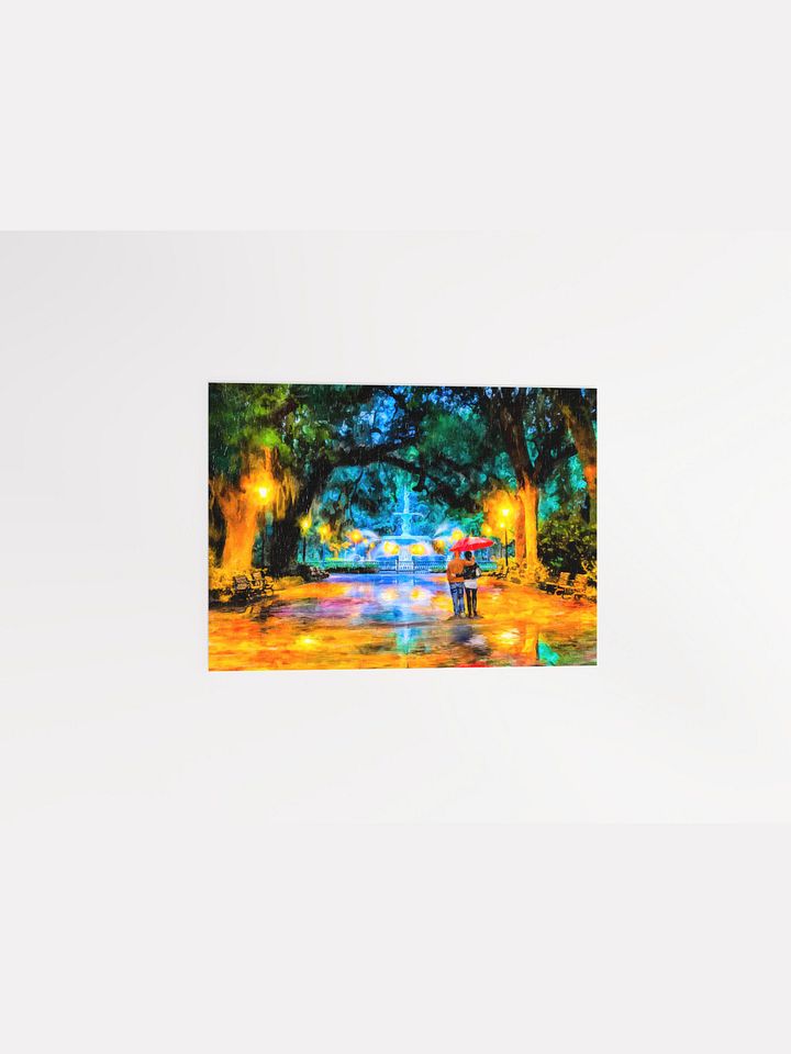 Forsyth Park – Savannah Fountain Matte Poster product image (2)