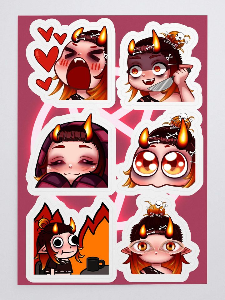 Emote Sticker Sheet 2 product image (1)