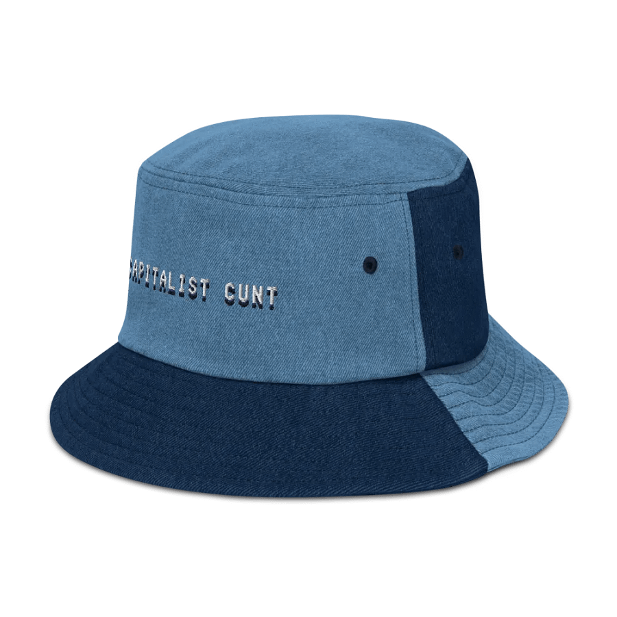 ANTICAPITALIST C*NT denim bucket hat product image (11)
