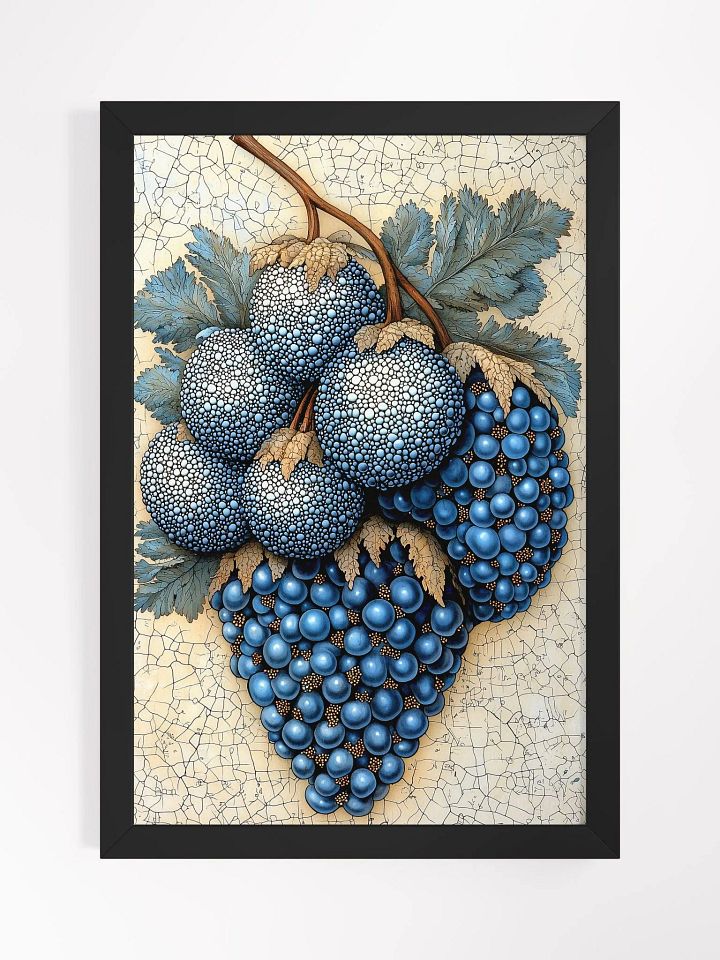 Forest Jewels: Mystical Poster of Enchanted Blue Berries product image (1)