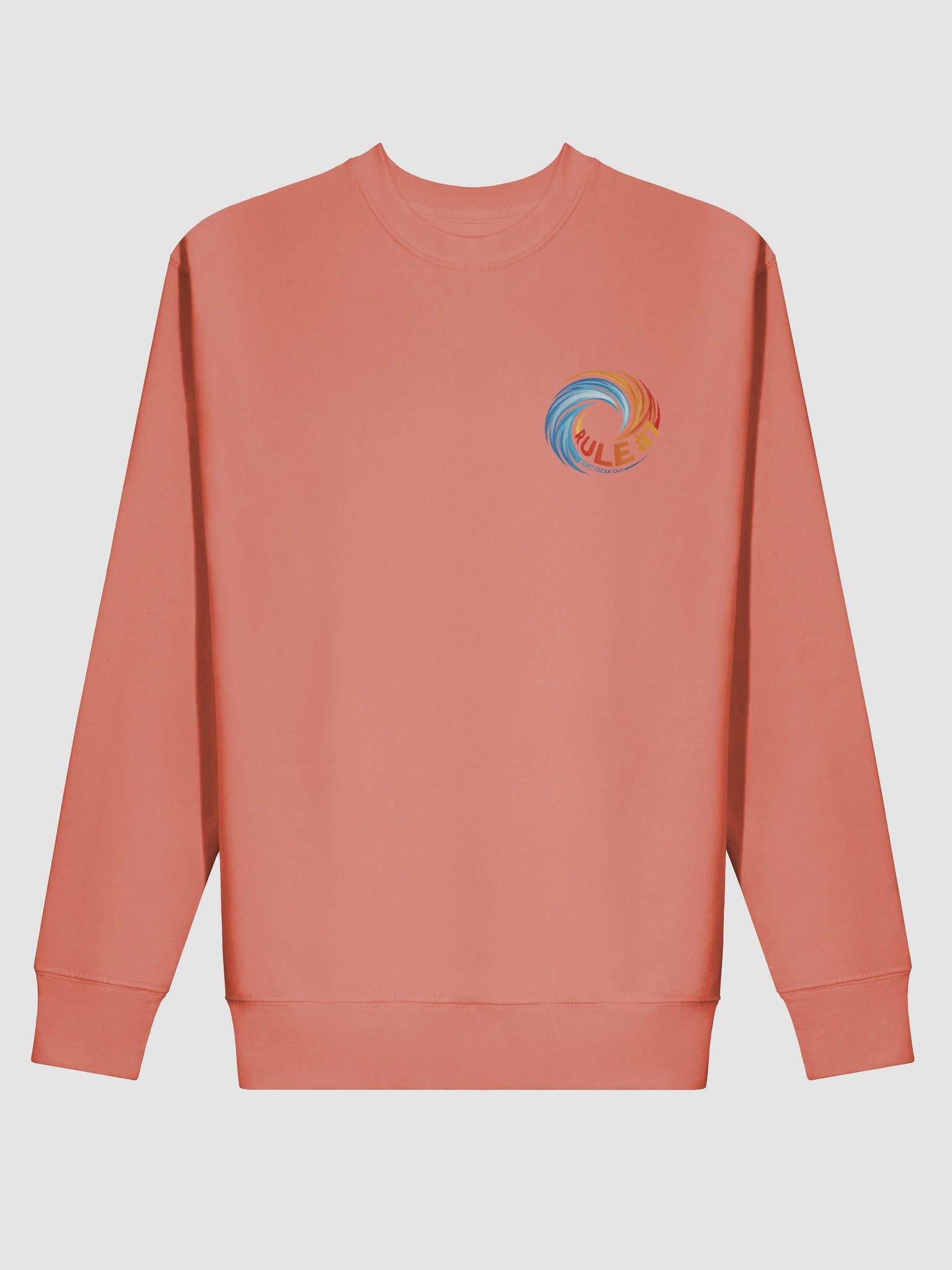 Rule #7 Classic Cotton Sweatshirt Orange and Blue product image (2)