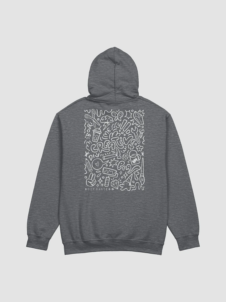 CREATIVE CHAOS HOODIE - White txt product image (29)