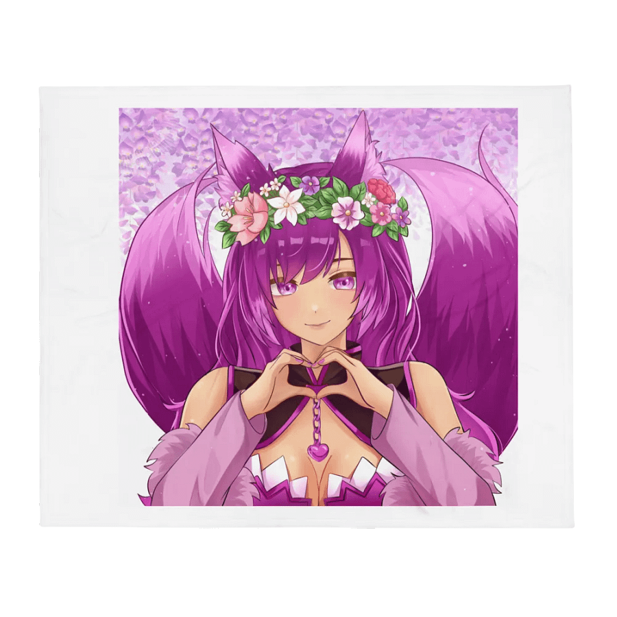 Fox-Eared Floral Bliss Throw Blanket product image (2)