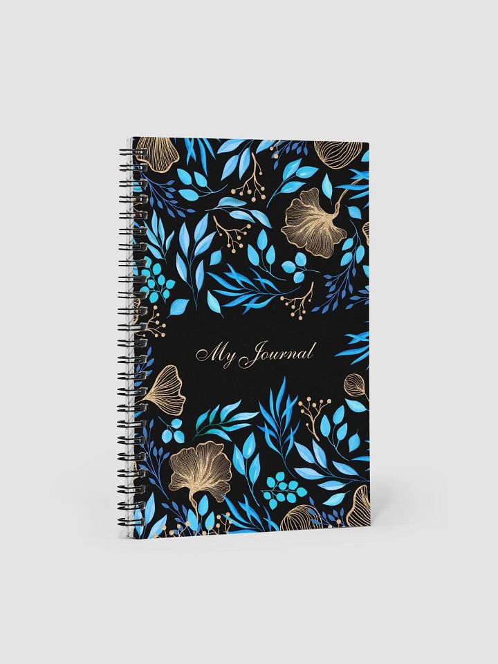 Golden Botanical Spiral Notebook product image (1)