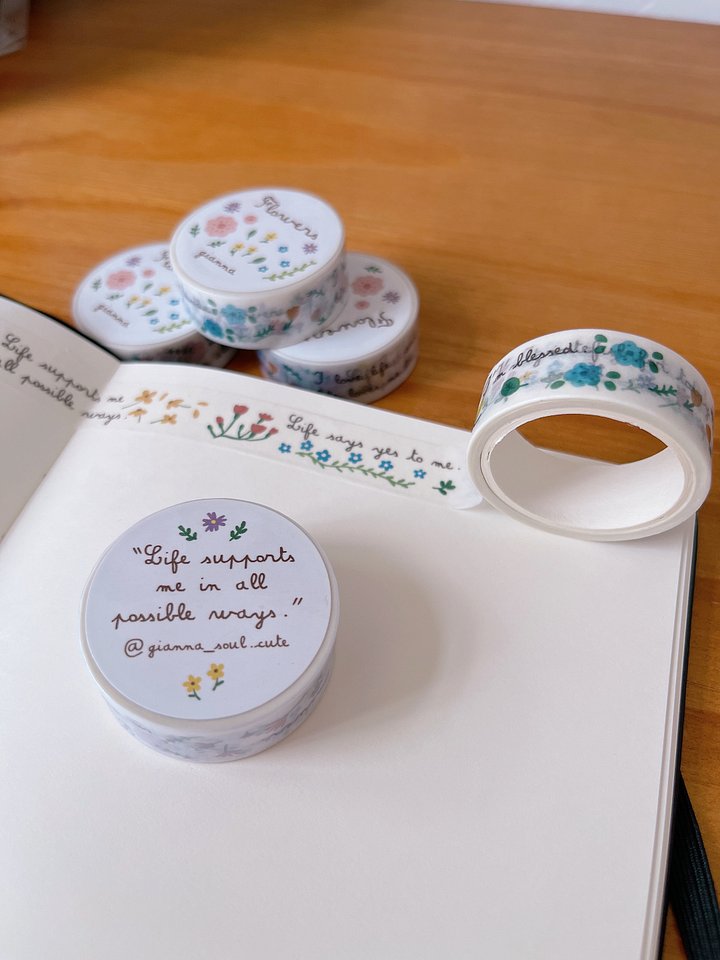 Flowers | Affirmations Washi Tape product image (2)