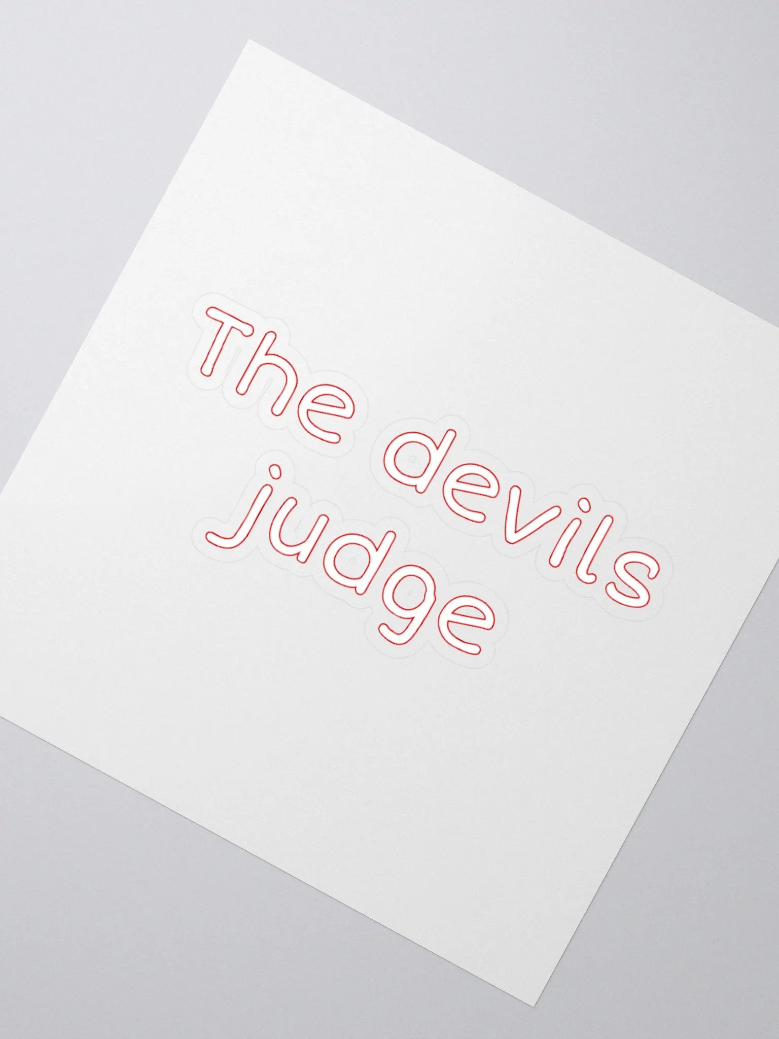 the devils judge red sticker product image (2)