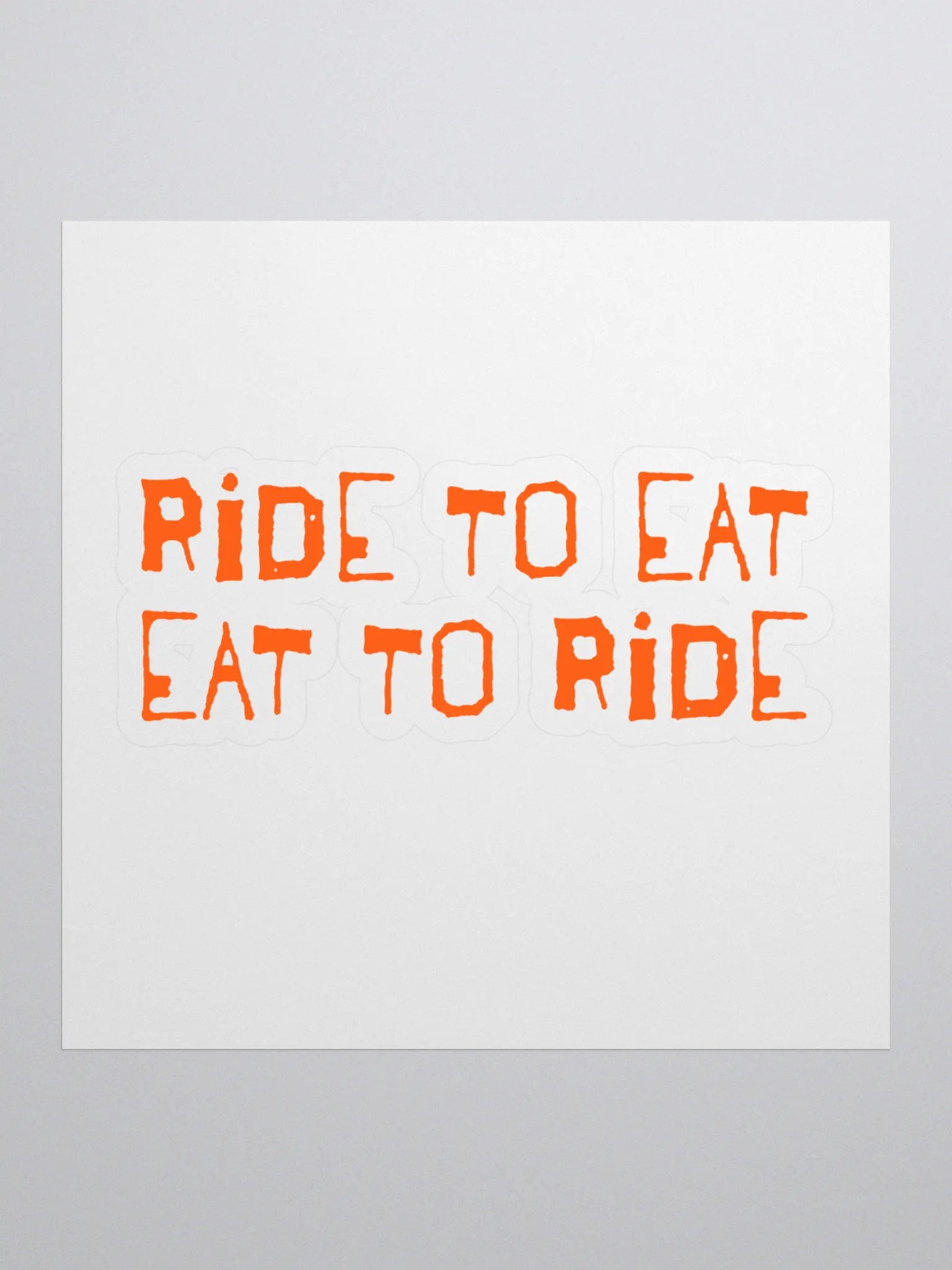 RIDE TO EAT EAT TO RIDE Sticker Set product image (1)