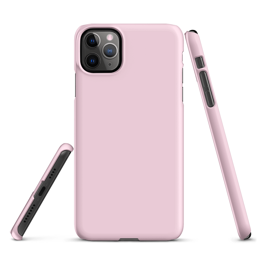Baby Pink Solid Colour iPhone® Matte Snap Case product image (3)