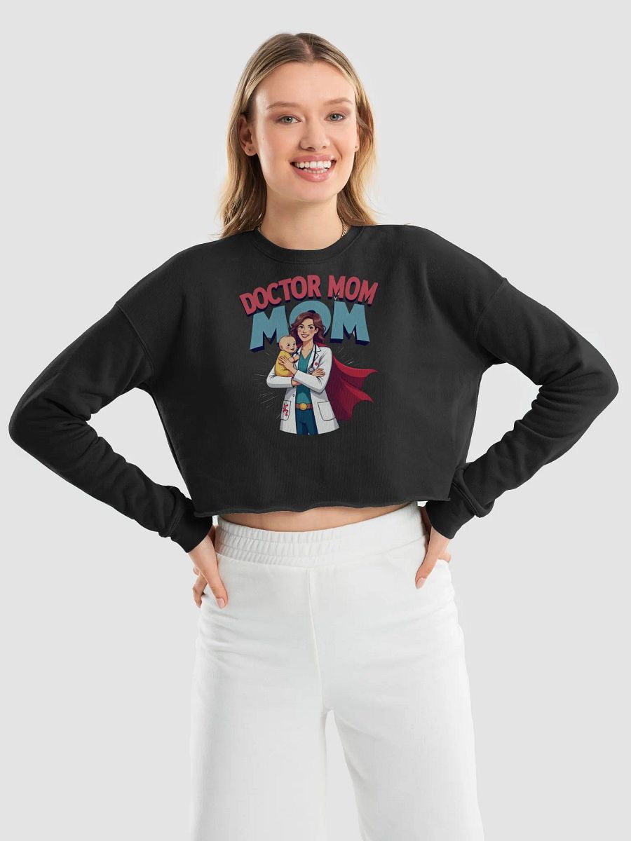 Doctor Mom Fleece Crop Sweatshirt product image (26)