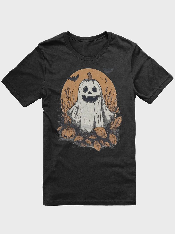 Pumpkin Patch Ghost (Black/White T-shirt) product image (1)