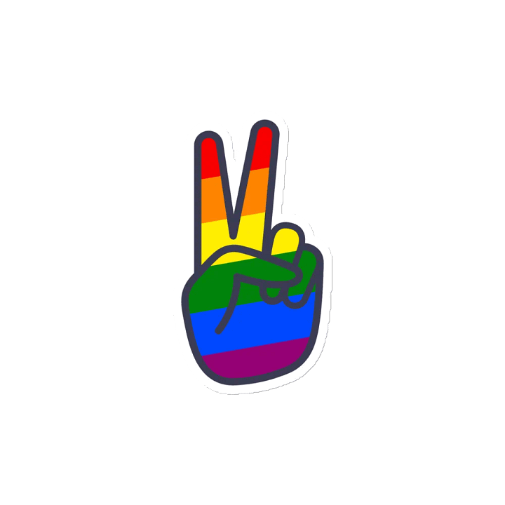 Rainbow Peace Sign Magnets product image (2)
