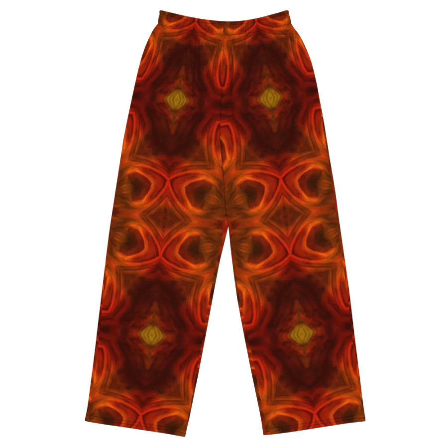 Orange Soft Kaleidoscope Wideleg Pants product image (1)