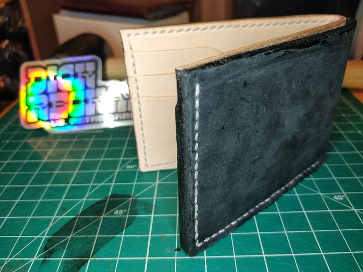 Navy Blue Billfold Wallet V4.0 0B product image (2)