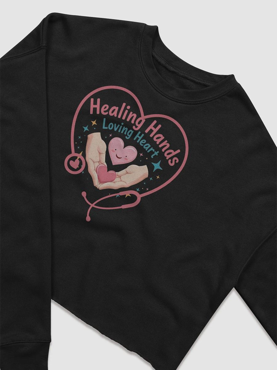 Healing Hearts Stethoscope Crop Sweatshirt product image (8)