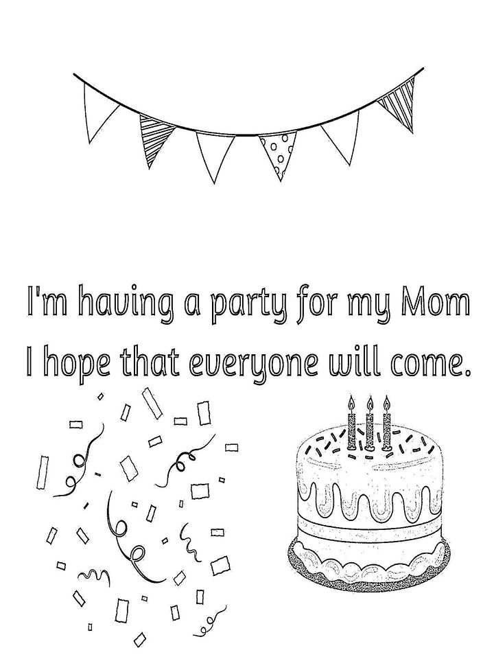 A Present for Mom Coloring Book for Girls product image (2)