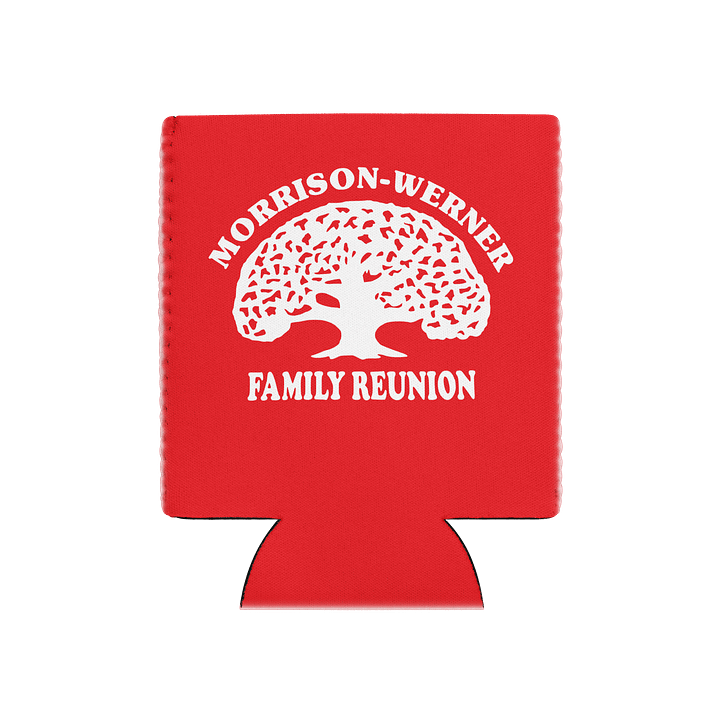 "Morrison-Werner Family Tree" Can Coozie (Red) product image (1)