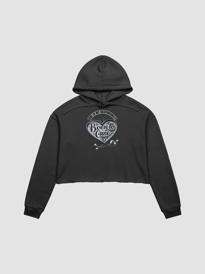 Care Responsibility Crop Hoodie product image (4)