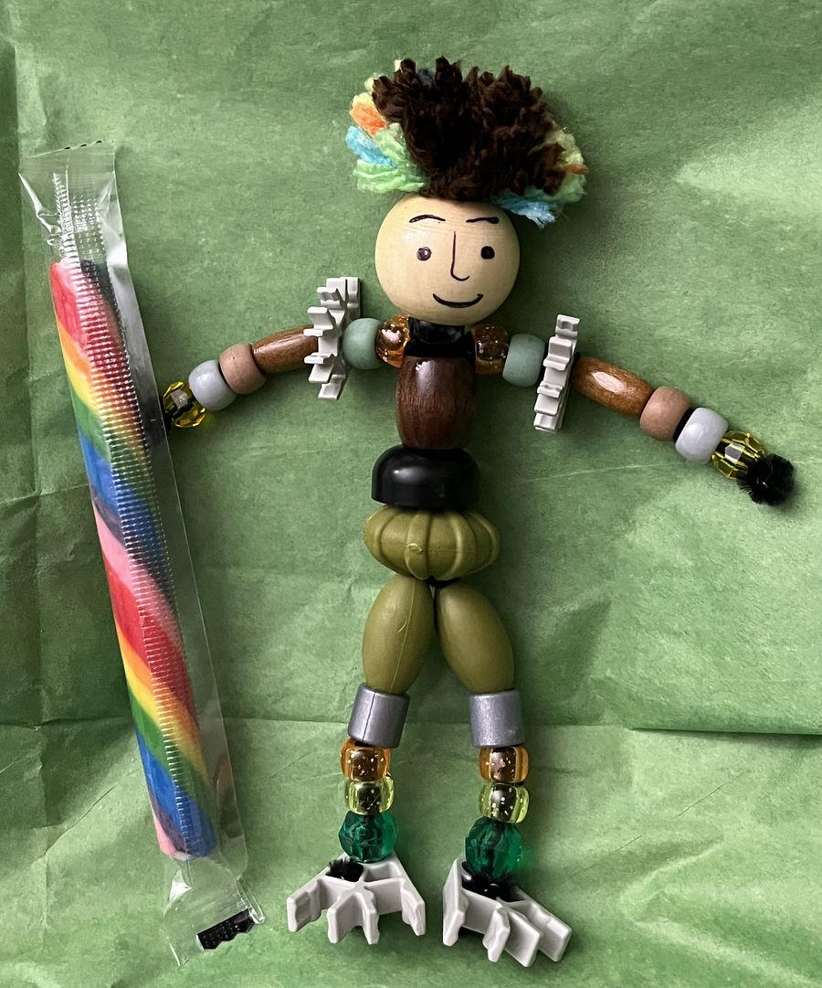 Steampunk Build A Bead Folk ~Boy Kit product image (1)
