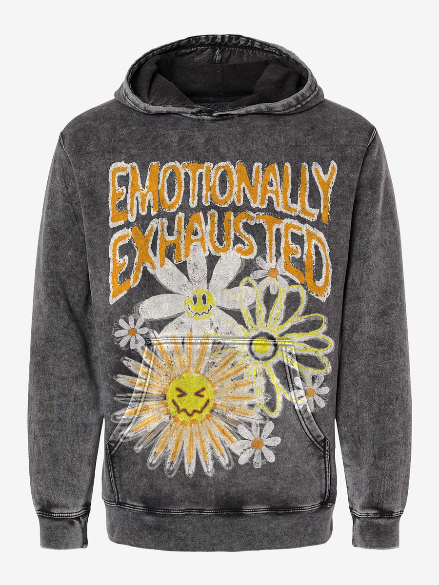 Emotionally Exhausted Flowers Hoodie - LOW STOCK! product image (1)