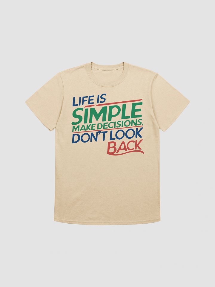 'Life is Simple' Motivational T-Shirt | Retro Inspirational Quote Tee product image (1)