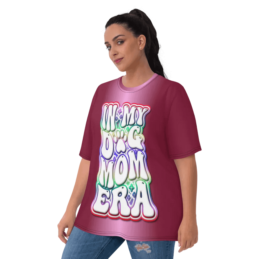 In My Dog Mom Era All Over Print T-shirt product image (3)