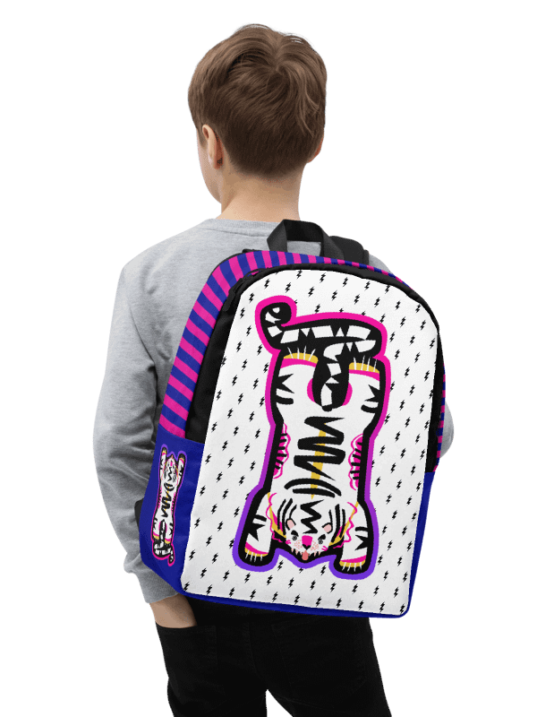 Pink & Blue Tiger Backpack - Electric Tiger Club product image (5)
