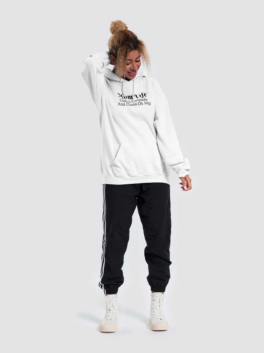 Mom Life - Cleats Carpools and Chaos-Oh My - Gildan Classic Unisex Hoodie - Light Colors product image (3)