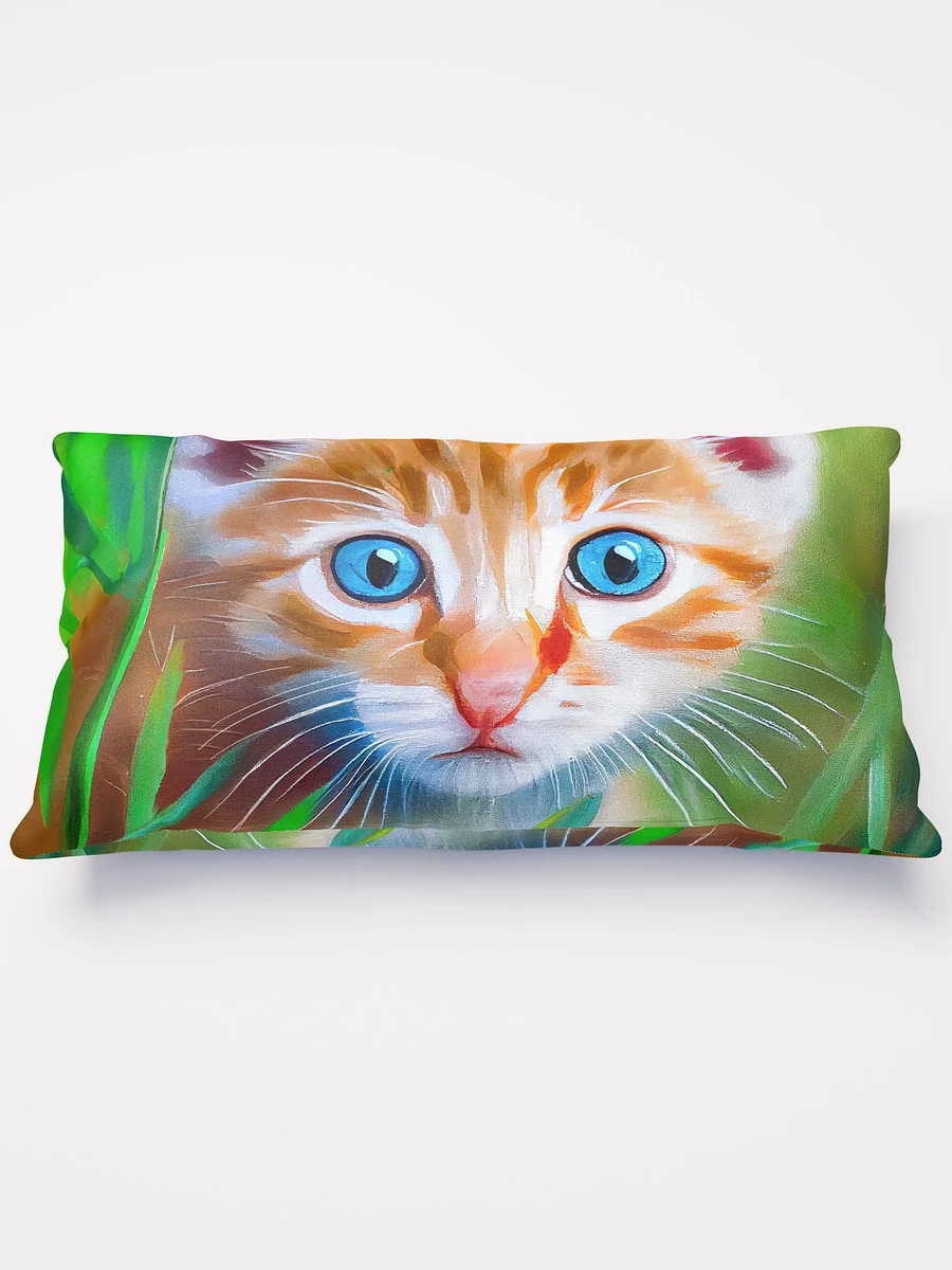 Bright Eyed Kitten - Ginger Cat Throw Pillow product image (2)