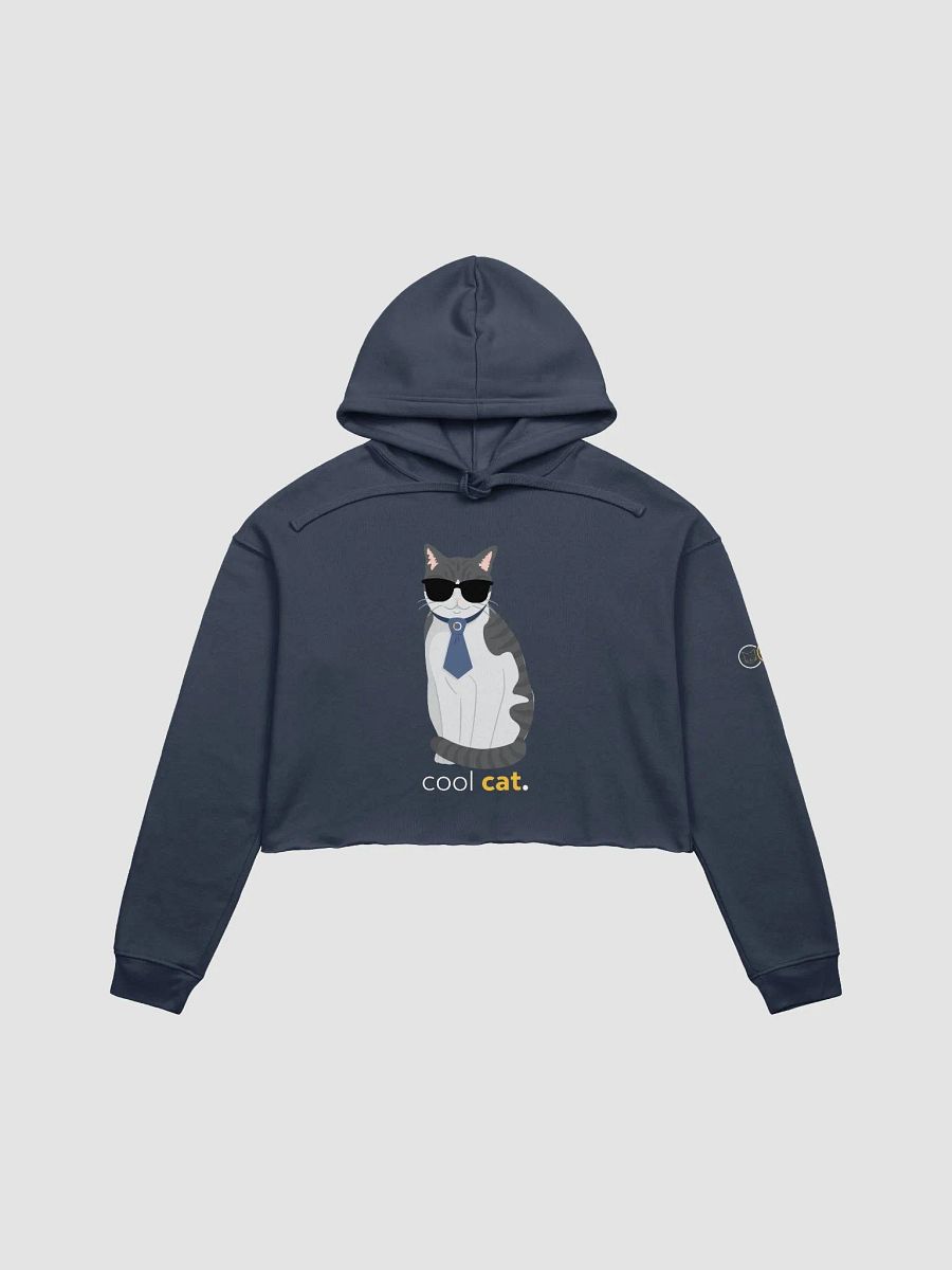 Cool Cat Cropped Bella & Canvas Hoodie product image (1)