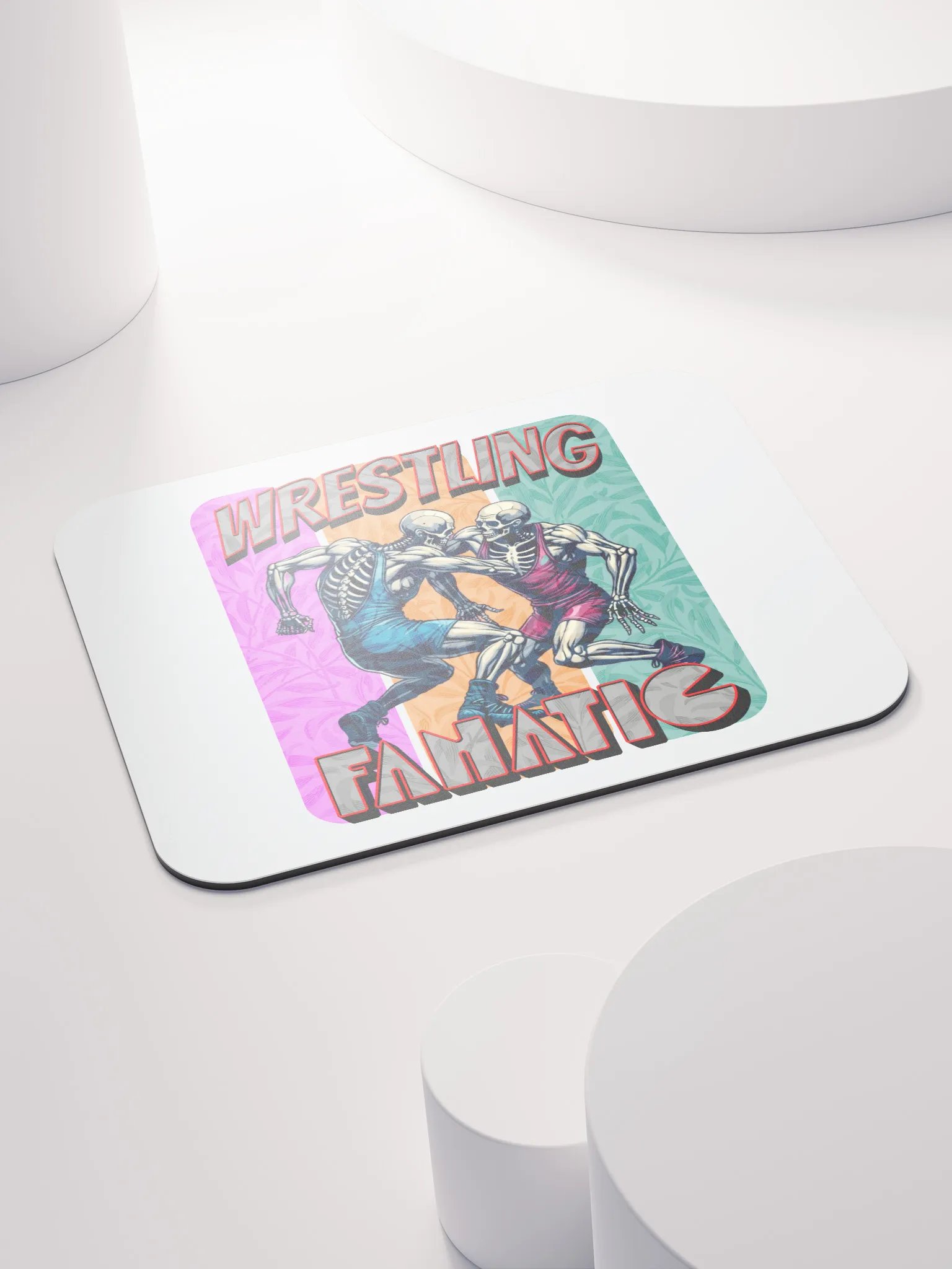 Wrestling Fanatic Skeleton Showdown Mouse Pad product image (4)