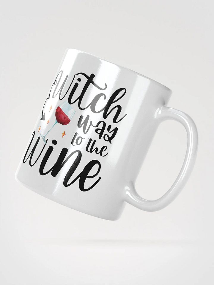 Witch Way to the Wine WHITE GLOSSY MUG - Witchy, Kitchen Witch, Magic Kitchen Gift product image (2)