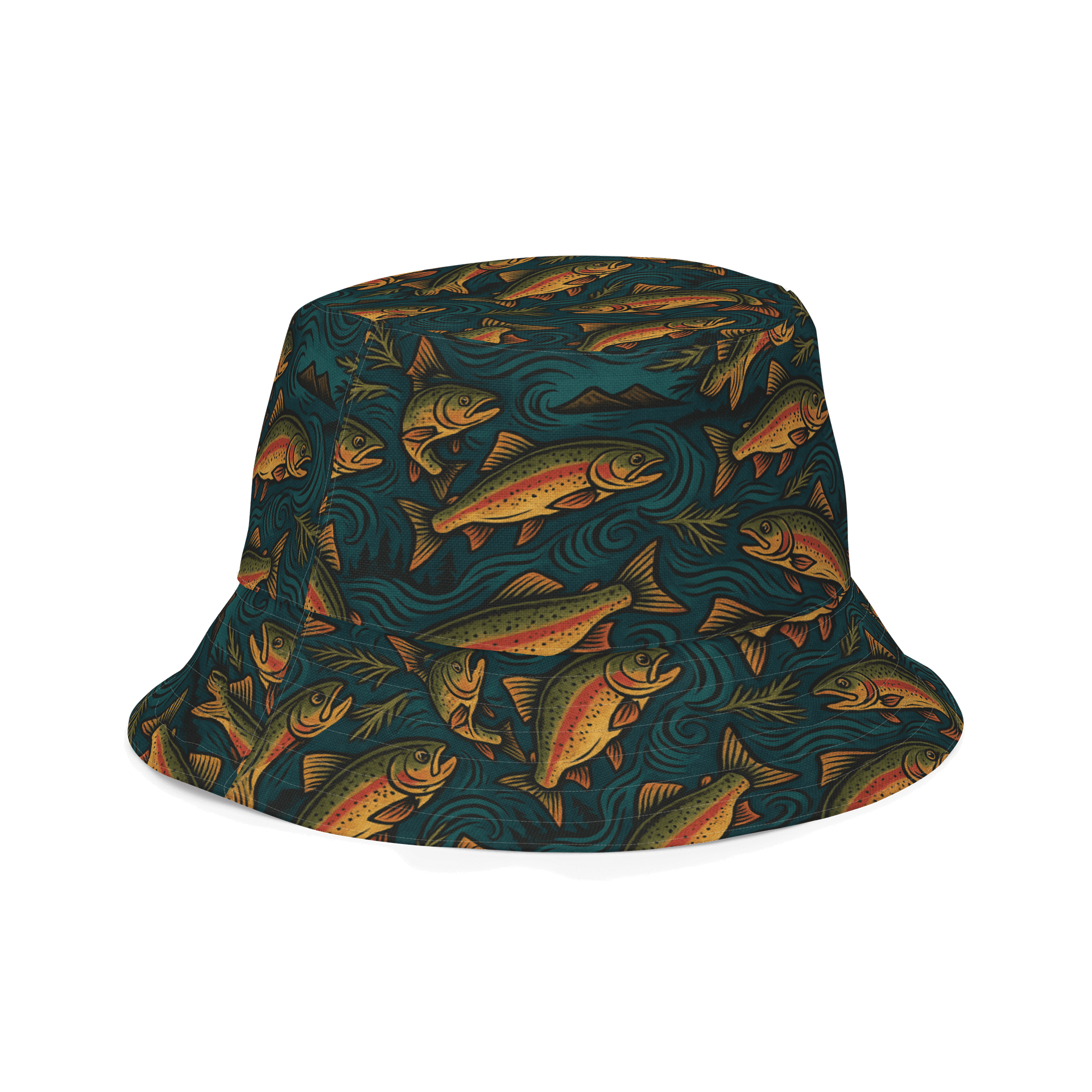 Rugged Sportsmen Trout Fishing Bucket Hat product image (5)