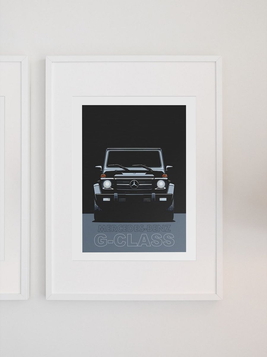 Mercedes-Benz G-Class Poster, Off-Road Luxury SUV Art Print, Car Enthusiast Wall Decor, Iconic G-Wagon Illustration, Automotive Poster product image (1)