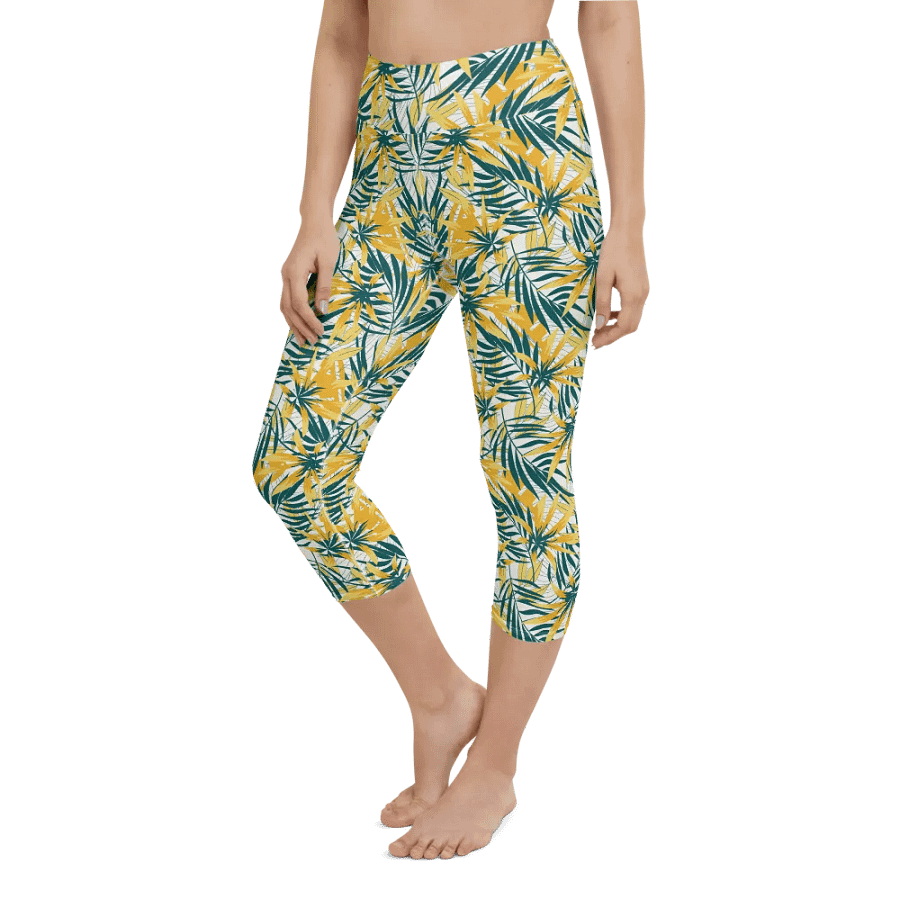 Tropical Summer | Yoga Capri Leggings product image (6)