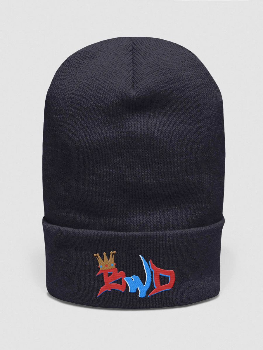 Bad Word Dad - Red/Blue Logo Cuffed Beanie product image (1)