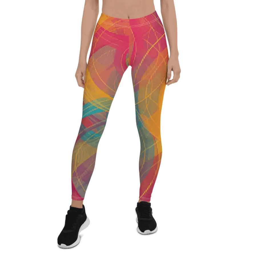 Vibrant Spiral Dreams Leggings product image (1)