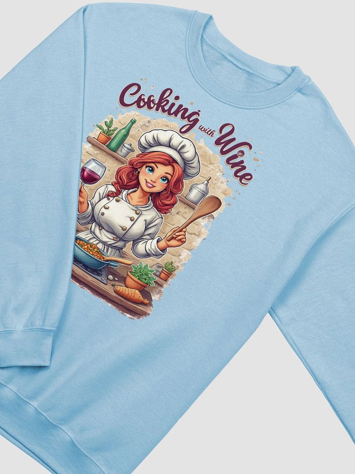 Cooking With Wine Chef Crewneck Sweatshirt product image (10)