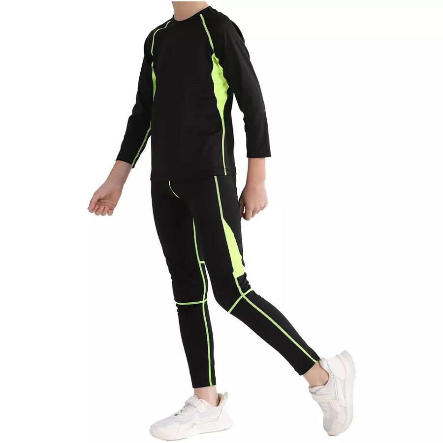 Kids Boys Girls Tracksuit Fitness Sweatshirt With Trousers Active Sportsuit Gym product image (5)