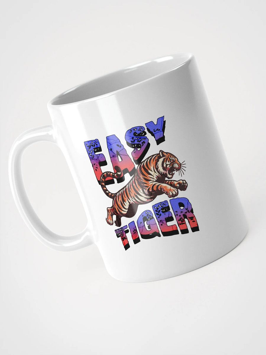 Easy Tiger Leaping White Glossy Mug product image (2)