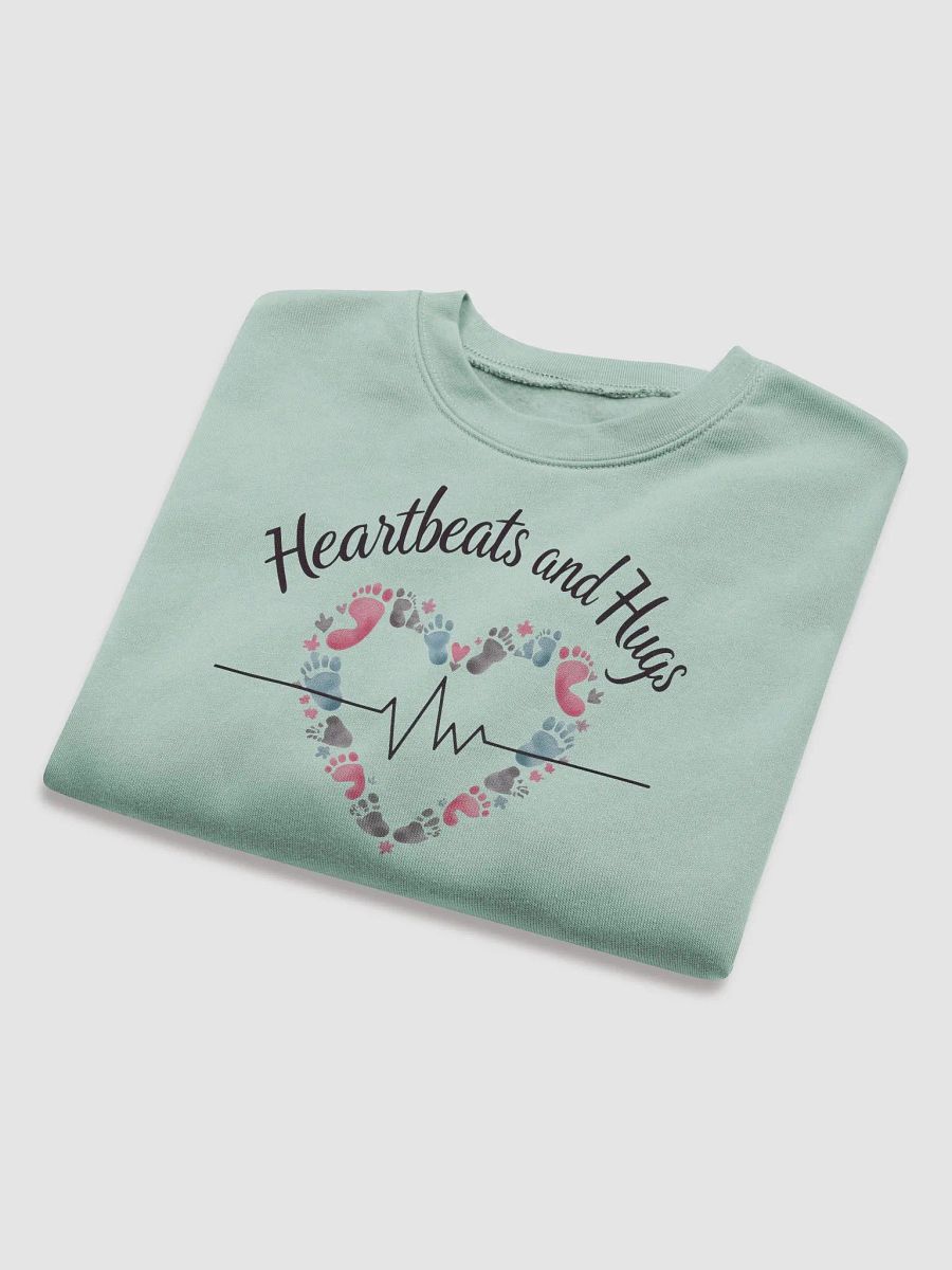EKG Heartbeats & Hugs Crop Sweatshirt product image (16)