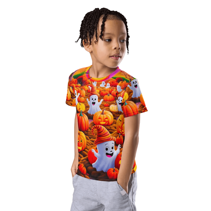 Spooky Pumpkin Patch Kids T Shirt product image (12)