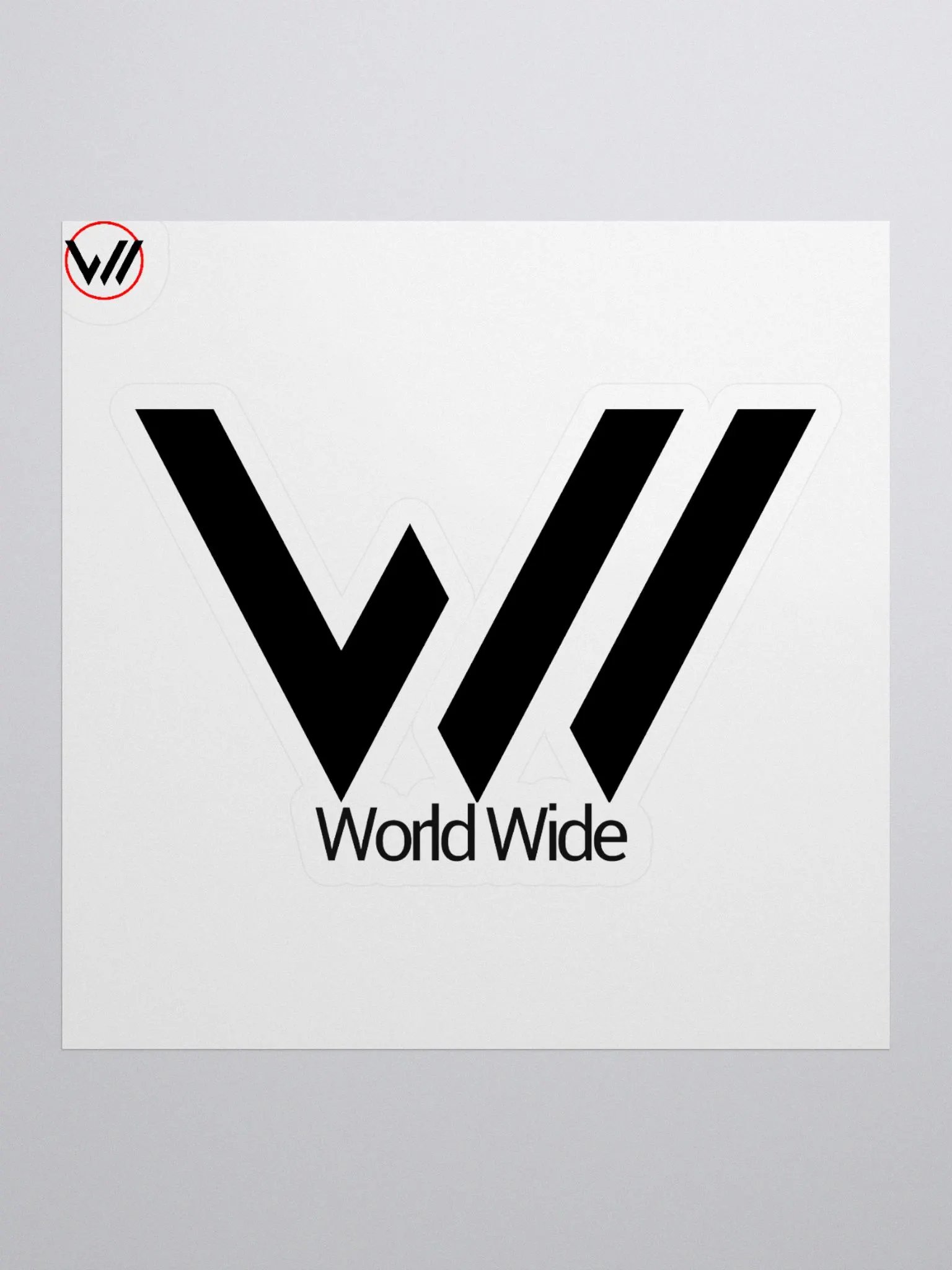 WorldWide Kiss Cut Stickers product image (1)